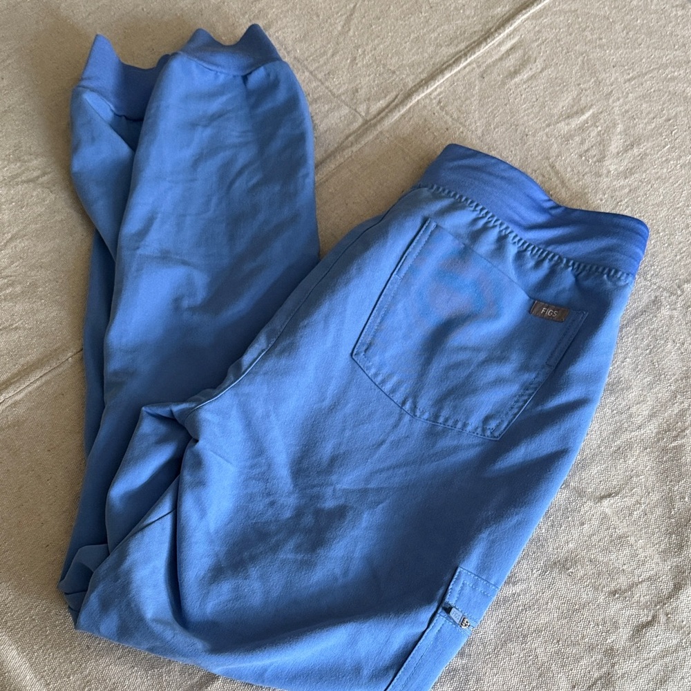 Figs Dusty Blue Scrub Pant